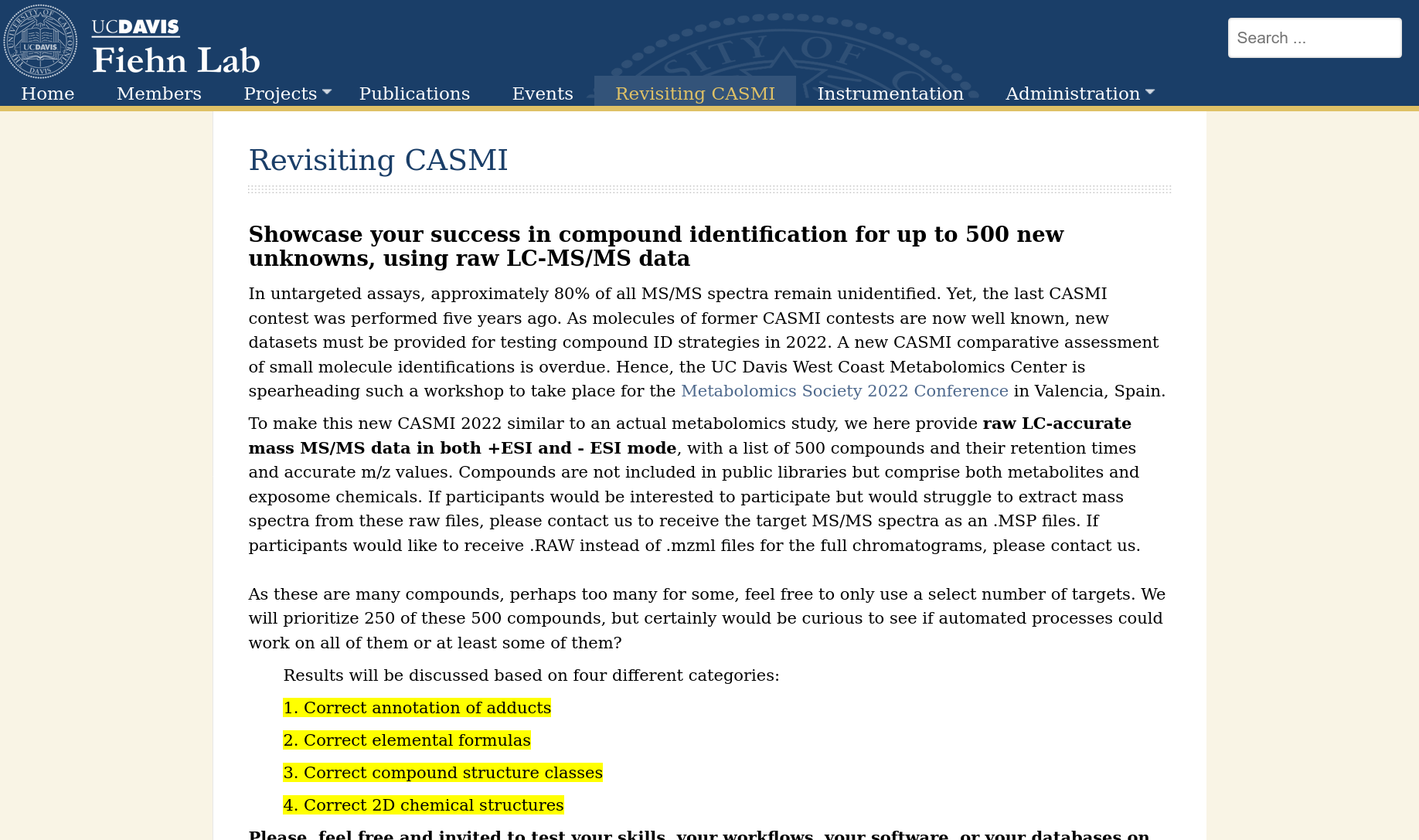 Website CASMI 2022